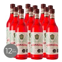 Pack X 12 Jarabe Granadina Mitjans 900 Cc
