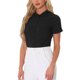 thumbnail image 4 of INSPIRE CHIC Bodysuit de Mujer con Cuello Alto, Manga Corta y Botones, Talla XL, Negro, 4 of 6