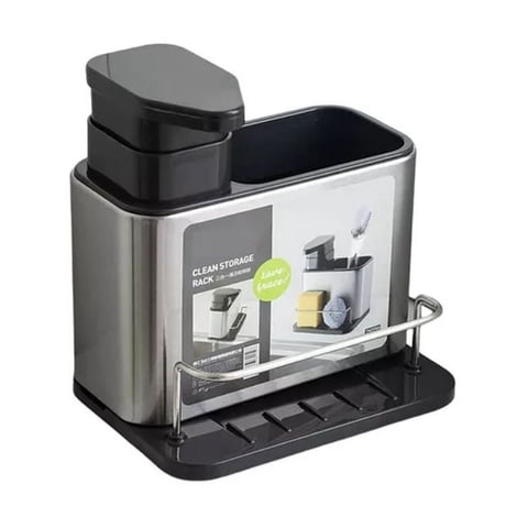 Leon Import - Dispensador De Lavalozas Jabón Y Porta Esponja Organizador