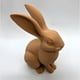 thumbnail image 3 of Figura conejo sentado decorativo marrón claro, 3 of 3