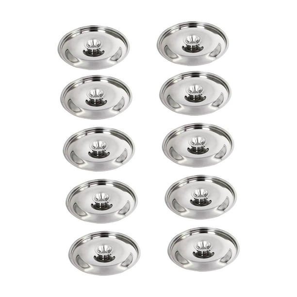 10 Tapas De Acero Inoxidable Reutilizables Para Sartenes Medidoras, Ollas Y Sartenes De 14 Cm
