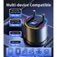 thumbnail image 2 of Cargador para auto DICMKY Hub USB de 4 puertos con luz RGB retráctil, 2 of 9