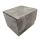 thumbnail image 1 of Caja Para Baraja De Cartas Coleccionables, Almacenamiento De Cuero PU Para álbum De Cartas De Fútbol TCG, Blanco Y Gris, 1 of 4