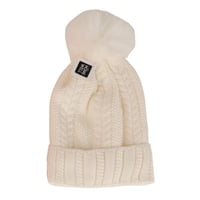 Homewell - Gorro Invierno Con Pompon Blanco 28Cm