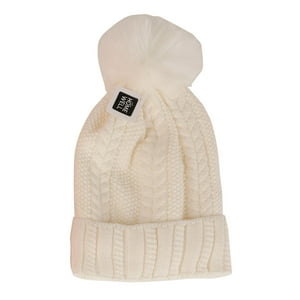 Homewell - Gorro Invierno Con Pompon Blanco 28Cm
