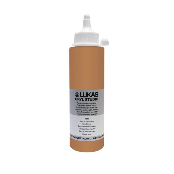 Pintura Acrílica Lukas Sienna Cruda 250 ml – Botella