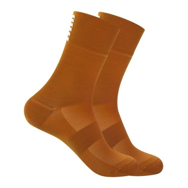 Calcetines Ykywbike Para Ciclismo, Compresoras Transpirables cafe M