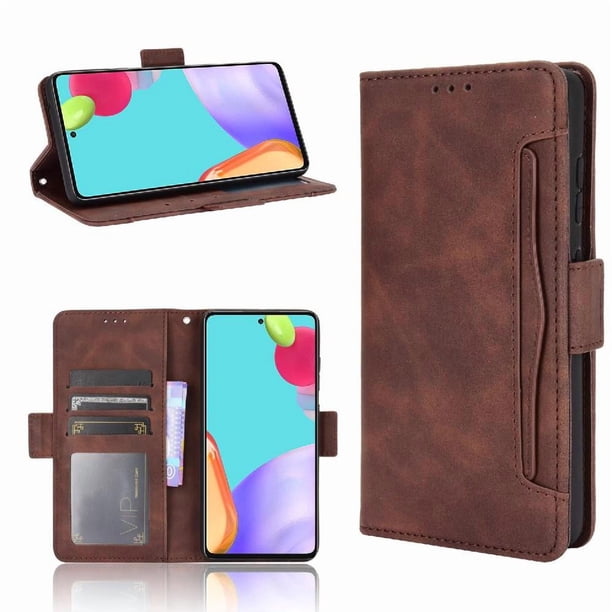 Funda Cartera Magnética para Samsung Galaxy A52 5G- Tarjetero Desmontable, Cuero PU, Soporte