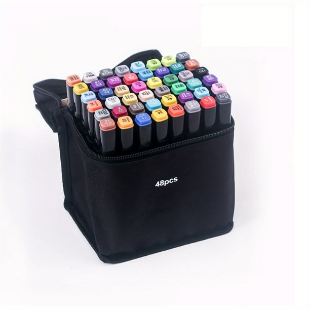 Hot Sales 262/204/168/120/100/80/60/48/36/24/12 Pcs Student Anime Drawing Pen Watercolor Notebook Marker Pen Set, Color Painting Double-ended Marker