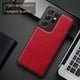 thumbnail image 1 of Premium Business Retro Style Back Cover Artificial Leather Case, Full Wrap Ultra-thin TPU Shock Absorption Fashion Anti-fingerprint, For, Samsung Galaxy S21 5G /S21 Plus + 5G/S21 Ultra 5G Phone Case, 1 of 3