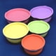 thumbnail image 2 of Juego de 5 cuencos de acero inoxidable con revestimiento de colores y tapas., 2 of 5