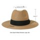 thumbnail image 2 of Sombrero Lanzom Panama Fedora UPF50+ de ala ancha para mujer, 2 of 4
