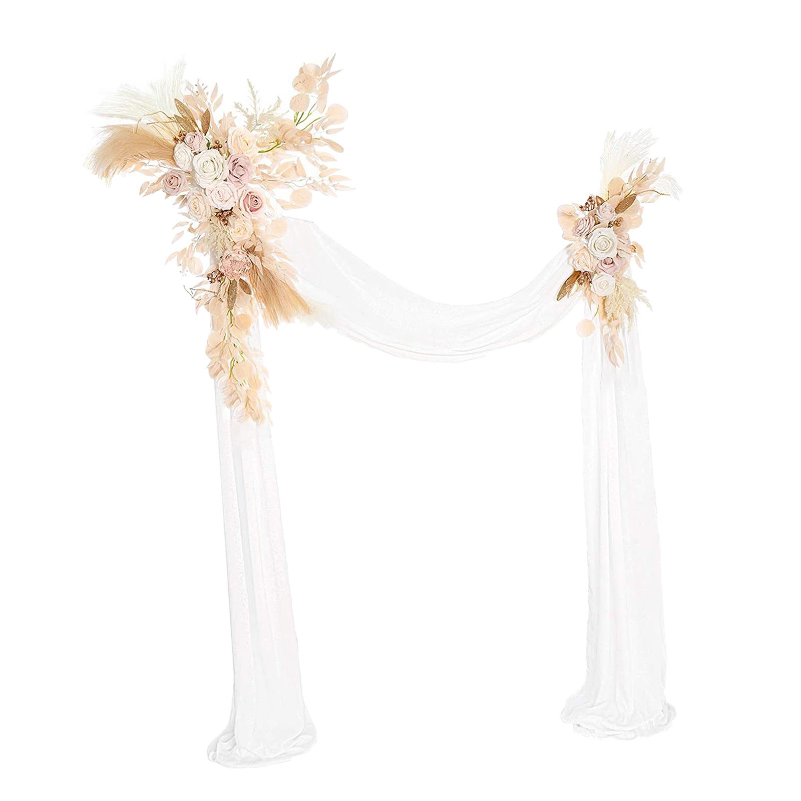 Magideal - Boda Artificial, Decorativas Colgantes Botín Para La Decoración Boda Recepción , Blanco Beige Beis Blanco