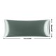 thumbnail image 5 of PiccoCasa 1Pc Funda de Almohada Larga de Satén Suave y Sedoso para Cama 20"x54" Gris, 5 of 7