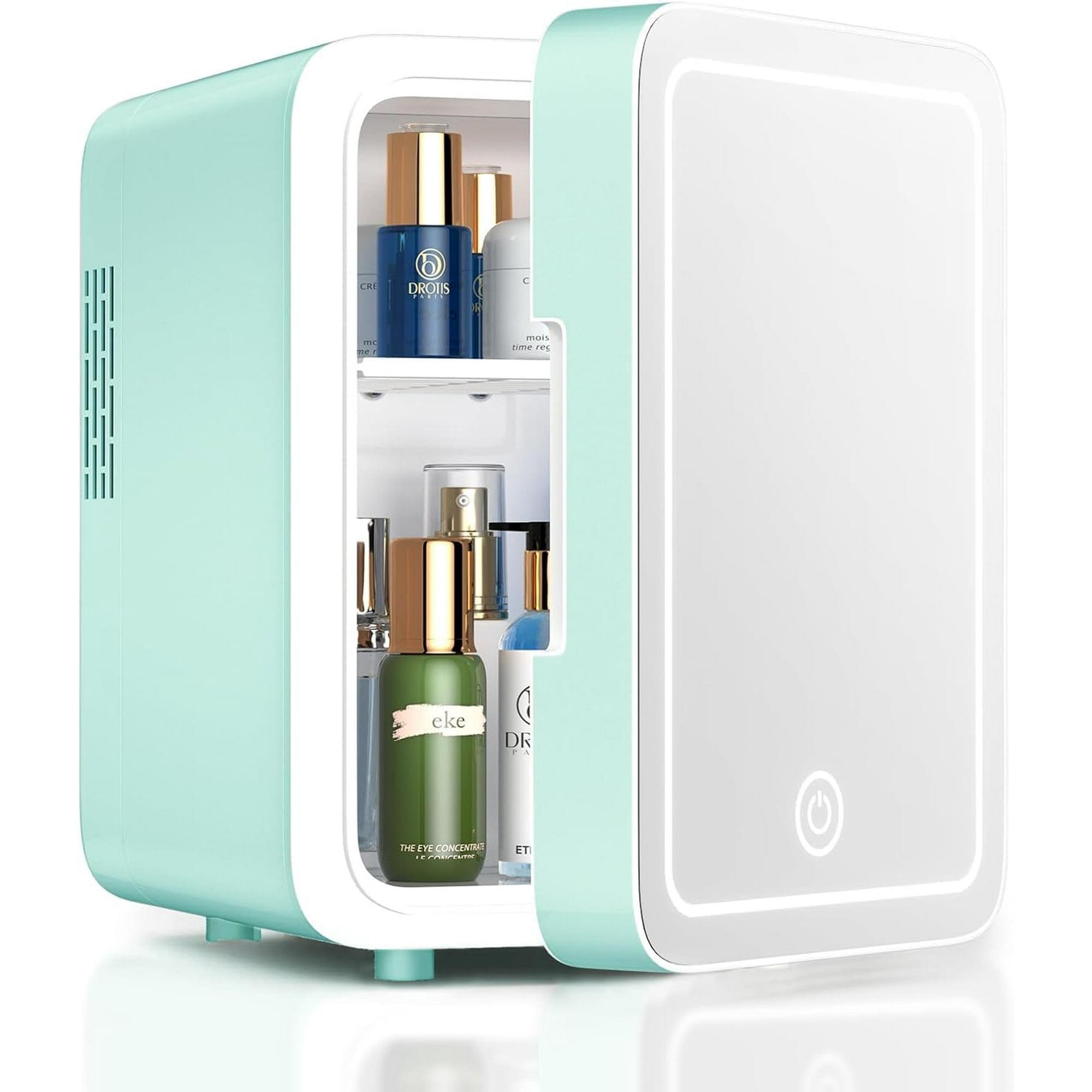 Refrigerador Skincare Cutieworld De 4 Litros Con Espejo Con Luz Led Regulable
