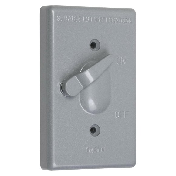 Cubierta impermeable para interruptor TayMac TC100S, 1 módulo, gris