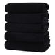 thumbnail image 1 of Pack 6 Toalla Negra Peluqueria Hotel Barberia Spa Gym 35x75, 1 of 8