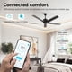 thumbnail image 4 of Ventilador de techo Obabala 132 cm con control remoto y APP de 6 velocidades, 4 of 5