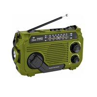 Radio Portatil Dinamo Y Solar Recargable Linterna Mlab 9584