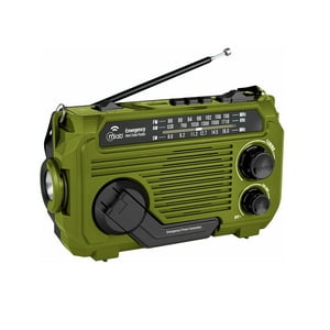 Radio Portatil Dinamo Y Solar Recargable Linterna Mlab 9584