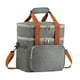 thumbnail image 1 of Lonchera reutilizable, bolso de mano, bolsa térmica, lonchera, bolsa térmica aislante, bolsa bento para comida, contenedor de cena para playa, oficina Doble capa, 1 of 5