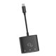 thumbnail image 3 of Adaptador 3 En 1 Reemplazar Piezas Adaptador De Audio Resistente Para Juegos Escuchar Música Cable Negro, 3 of 3