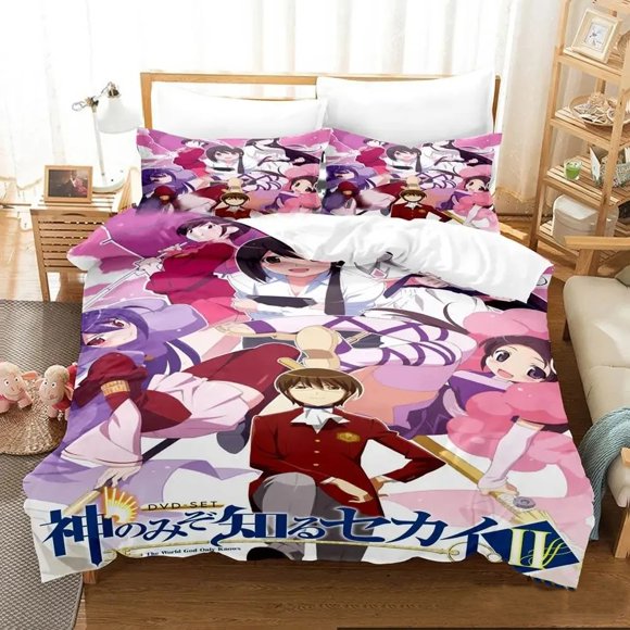 The World God Only Knows Bedding Set Boys Girls Duvet Cover Pillowcase Bed boys Adult