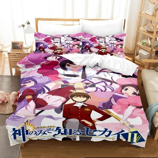 The World God Only Knows Bedding Set Boys Girls Duvet Cover Pillowcase Bed boys Adult