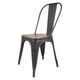 thumbnail image 3 of SET 2 SILLAS METALICA TOLIX PRESTON NEGRO CON ASIENTO MDF, 3 of 3