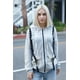 thumbnail image 1 of CC Clothing Suéter de Manga Larga con Capucha y Cierre para Mujer, Gris, M, 1 of 4