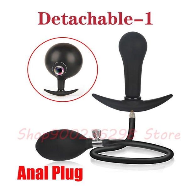 Inflated Anal Plug Gay Big Ass Dilator Expansion Buttplug Sexy Toy Men Prostate Massage Bdsm G-Spot Stimulate Women Pussy Opener