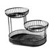 thumbnail image 3 of Soporte Para Frutero De Metal De 3 Niveles Que Ahorra Espacio, Moderno Soporte Para Frutero, L, Negro, 3 of 5