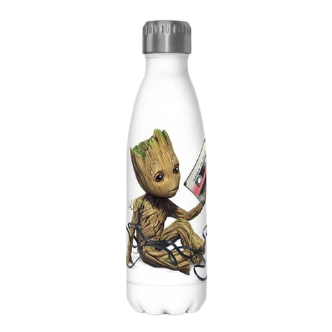 Botella De Acero Inoxidable Marvel Groot Tape 500 Ml