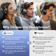 thumbnail image 2 of Auriculares Vibeadio E11 Hybrid ANC 33 dB 40 mm Bluetooth 5.2 30 h, 2 of 3