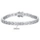 thumbnail image 2 of Pulseras de Tenis para Mujer Chapadas en Oro Blanco de 18K Corte Baguette Transparentes 5A+ CZ Pulsera de Tenis para Mujer Pulseras Nupciales de Plata Esterlina 925 para Boda 6-8 Pulgadas, 2 of 9