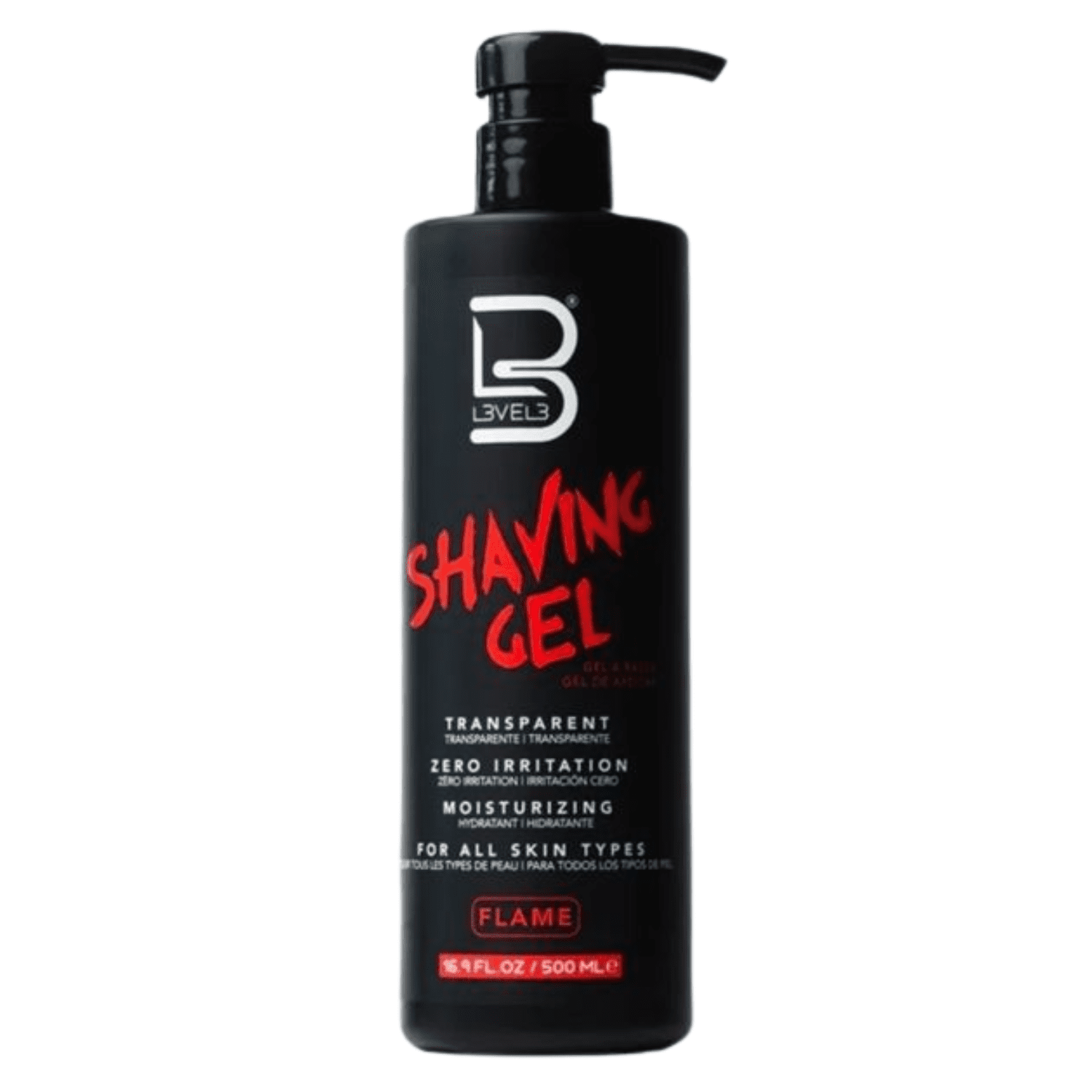 Level 3 Shaving Gel De Afeitar Transparente Flame 500ml