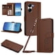thumbnail image 1 of Funda Cartera Trébol para Xiaomi Poco X7 Pro con Ranuras Tarjetas y Carga Inalámbrica Marrón, 1 of 5
