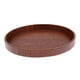 thumbnail image 5 of Bandeja redonda de madera hecha a mano Té Comida Fruta Plato grande Té 37.5cm, 5 of 5