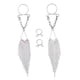 thumbnail image 3 of 1 Par De Anillos De Pezón Para Mujer Borla De Cristal Cuelga La Abrazadera Del Pezón Joyería Del Cuerpo, 3 of 5