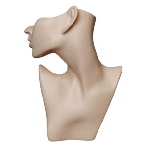 Ioensy - Exhibición De La Joyería Del Collar Modelo Femenino Soporte De La Joyería De La Cabeza Para El Collar De La Cadena Color De La Piel