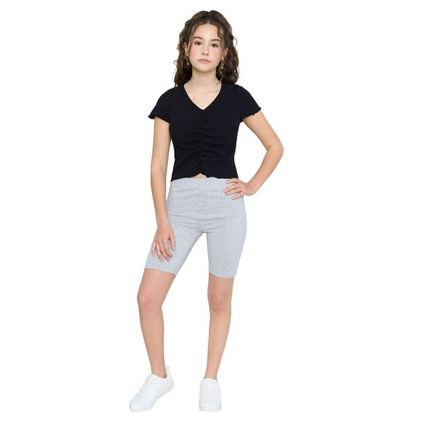 Calza Niña Teen Biker Gris Corona