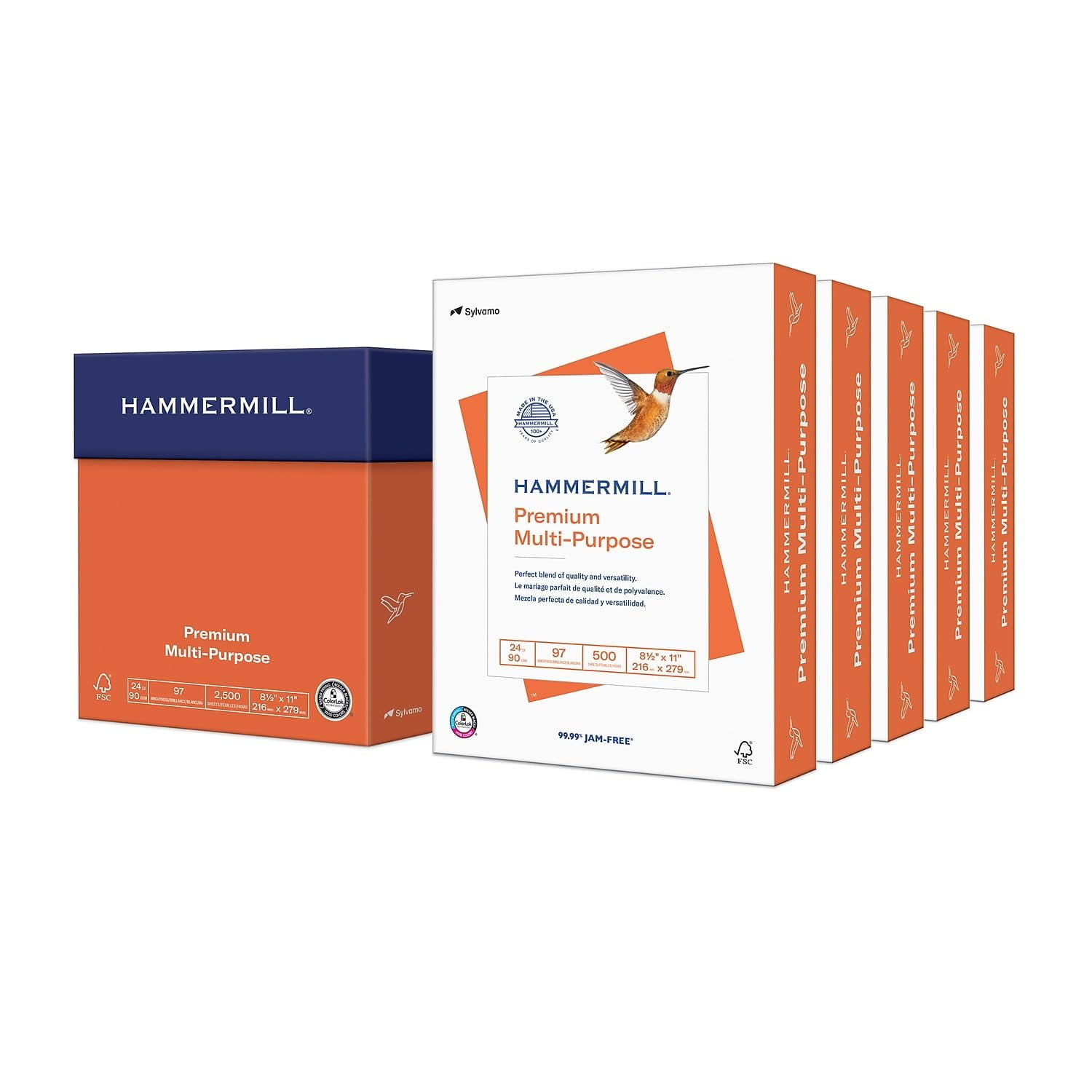 Impresora Paper Hammermill Premium, Multiusos, 24 Libras, 8,5 X 11