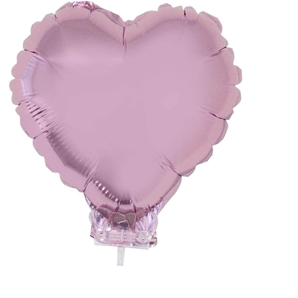 Globo de aluminio con forma de corazón, divertido, a la moda estadounidense, rosa, 28 x 28 cm