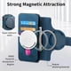 thumbnail image 5 of Funda Billetera Magnética para Honor X7B Soporte Tarjetas Desmontable Azul, 5 of 6