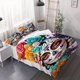 thumbnail image 1 of 3pcs La Catrina Style Duvet Cover Set - Includes Duvet Cover And Pillowcases Suitable for Year-Round Bedroom And Dorm Decor, 1 of 1