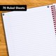 thumbnail image 3 of Cuaderno de negocios negro y rojo, 11 x 8 pulgadas, 70 hojas, 3 of 7