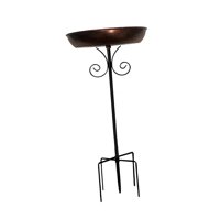 Magideal - Bath Bath Comeñador De Aves, Fácil Instalación, Decoración, Ornamentista De Alimentación De Metal Tazón Para Pájaros Para El Patio De Balcón De Jardín