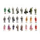 thumbnail image 1 of 24 Piezas De Figuras De Personas De Pie De Tren Modelo Pintado Escala HO (1 A 87) P87-12, 1 of 3