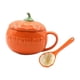 thumbnail image 5 of Taza de cerámica de calabaza bonita, taza de té creativa y divertida, taza de desayuno exquisitamente con tapa para regalos de vacaciones para amigos, Mediano Con Cuchara, 5 of 5