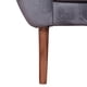 thumbnail image 3 of Sofa 2 Cuerpos Curvo Felpa Gris, 3 of 3